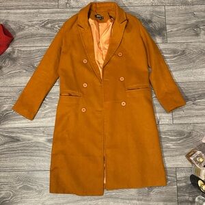Missguided Orange Coat